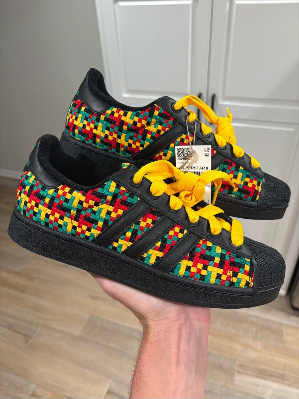 Adidas Superstar II 'Jamaica' Men’s Size 9 Low-Top Sneakers Bob Marley | IH9785